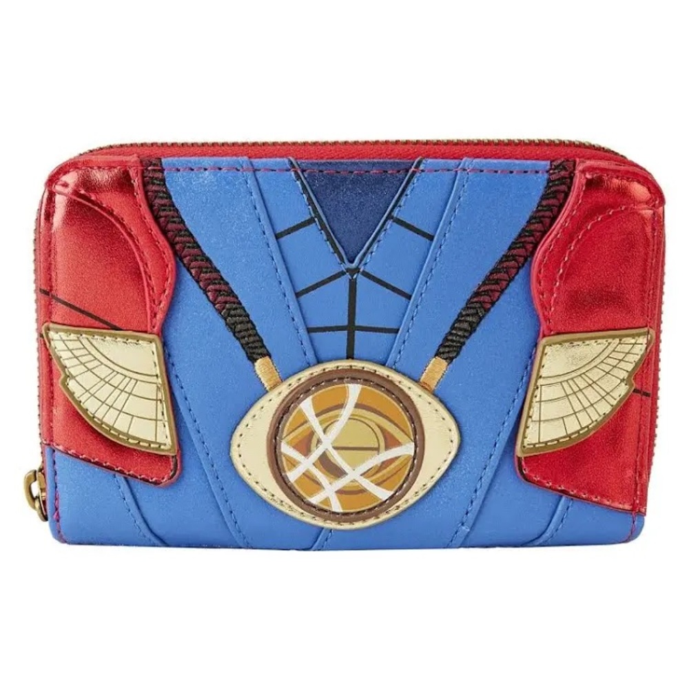 LOUNGEFLY Marvel Metallic Doctor Strange Zip Around Wallet